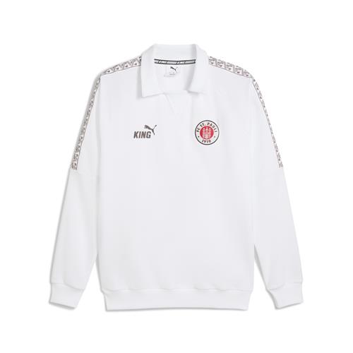 PUMA Sportsweatshirt 'FCSP KING Drill'  brun / rød / hvid