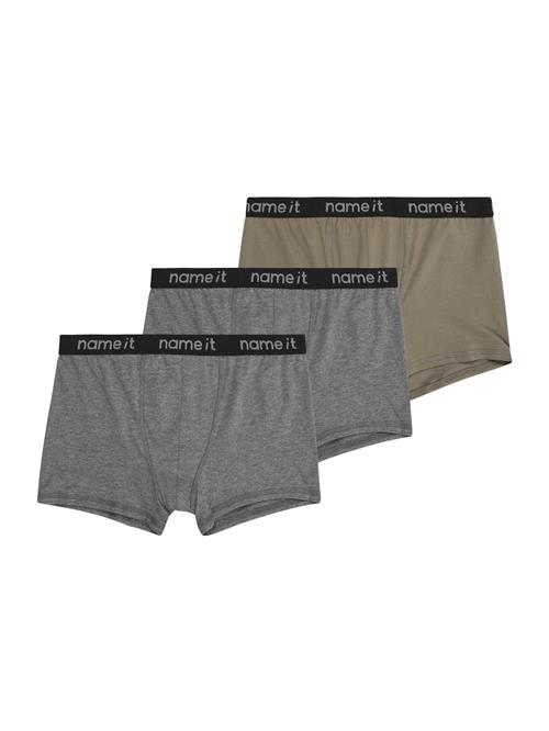 NAME IT Underbukser  mudderfarvet / grå-meleret / khaki / sort