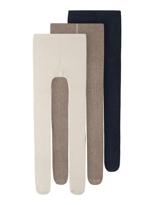 TWO SOON Strømpebukser  beige / mørkeblå / brun