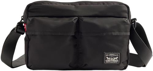 LEVI'S ® Skuldertaske 'Levi's® Mission Bay Crossbody Bag'  rød / sort