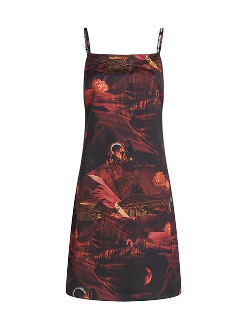 KARL LAGERFELD JEANS Kjole  brun / orange / sort