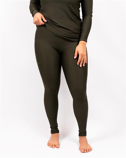 Eva Deep Olive Compression Leggings