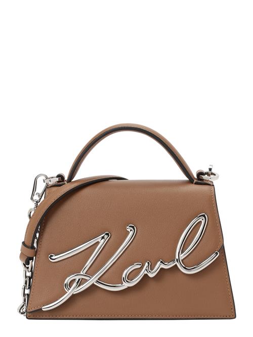 Karl Lagerfeld Håndtaske 'Signature 2.0'  umbra / sølv