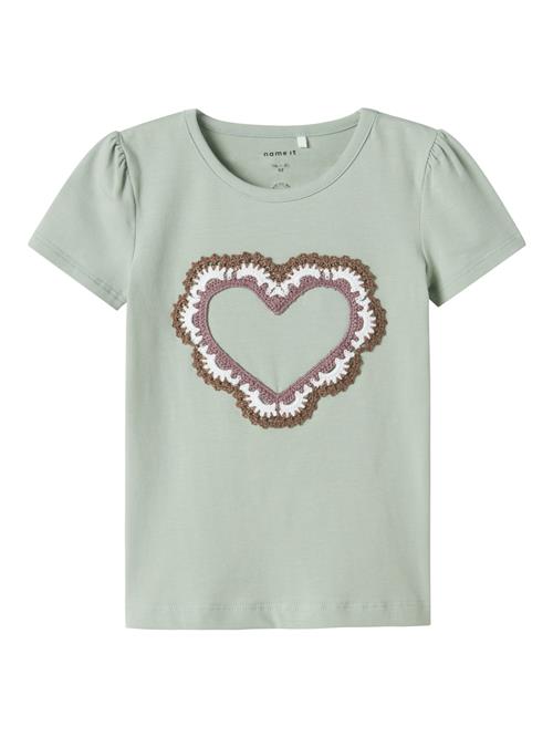 NAME IT Bluser & t-shirts 'NMFJAMARIA'  brun / rustbrun / pastelgrøn / hvid