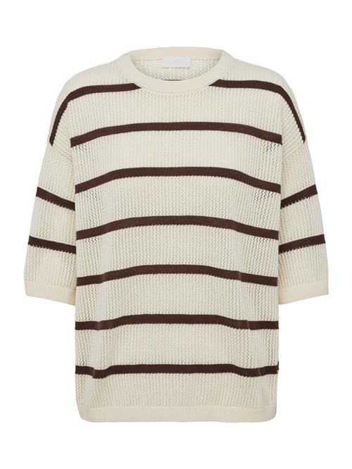 LeGer by Lena Gercke Pullover 'Camille'  brun / uldhvid