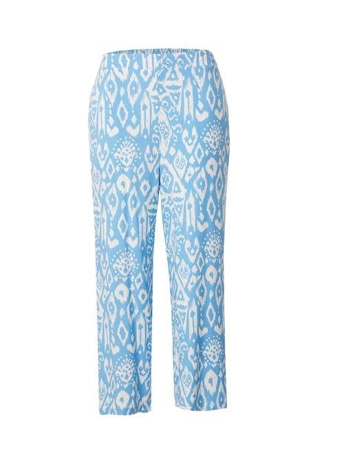 ONLY Carmakoma Bukser 'CARMARRAKESH'  himmelblå / hvid