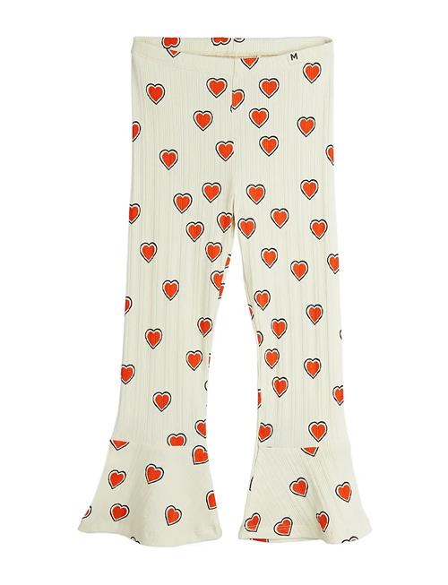 Mini Rodini | Outlined Hearts Aop Flared Trousers | 92/98