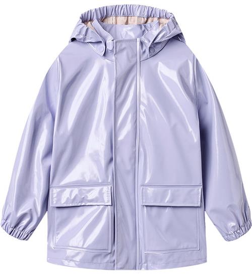 Wheat Regnjakke - PU - Lak - Ollo - Lilac Cosmic Sky