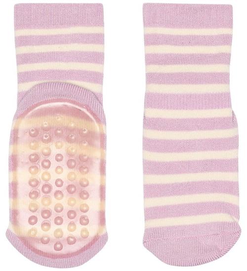 MP Strømper - Frotté - Anti-Slip - Eli - Lupine m. Striber