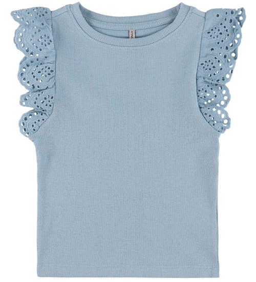 Kids Only Top - Rib - Noos - KogDrea - Soft Chambray