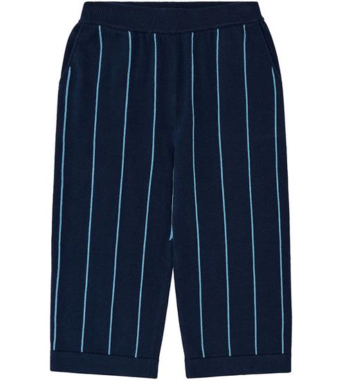 FUB Bukser - Dark Navy/Sea m. Striber
