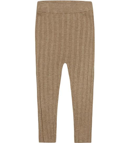 FUB Leggings - Rib - Strik - Camel Melange