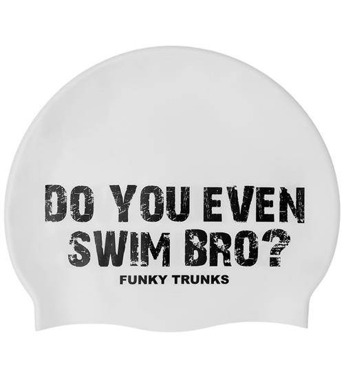 Funkita Badehætte - Silikone - White Swim Bro