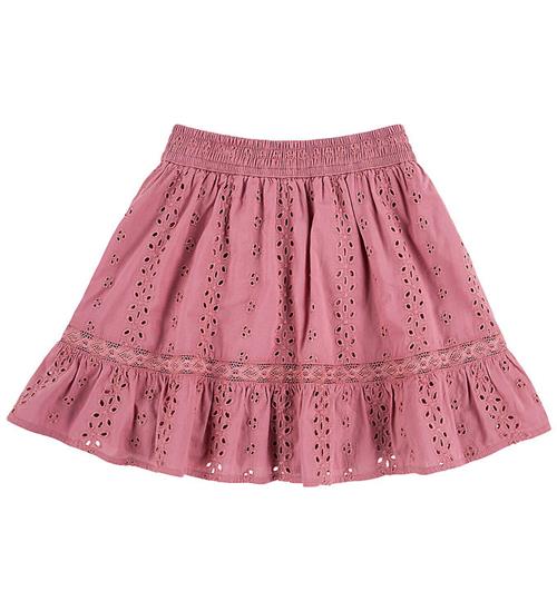 Abercrombie & Fitch Nederdel - Eyelet Mini Skort - Mesa Rose