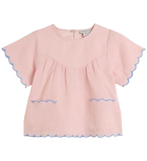 Stella McCartney Kids Top - Hør/Bomuld - Rosa