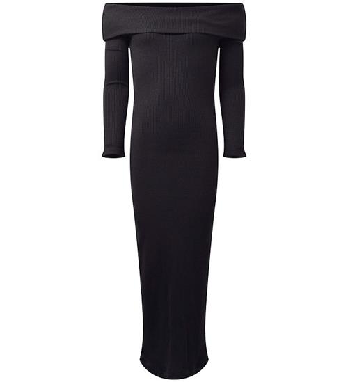 Hound Kjole - Off Shoulder - Strik - Sort