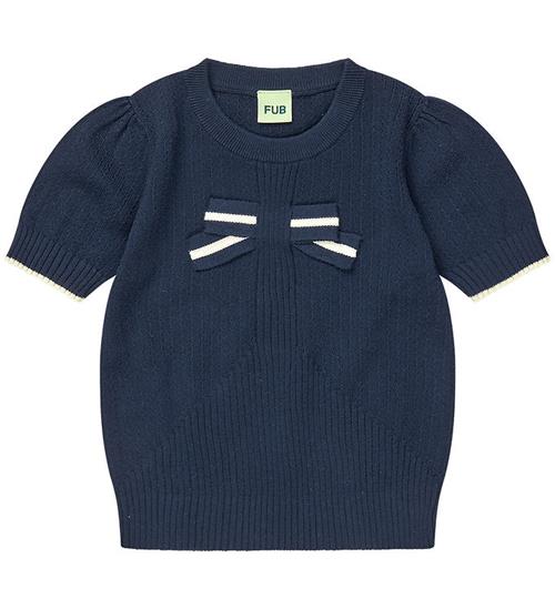 FUB T-shirt - Strik - Bow - Dark Navy