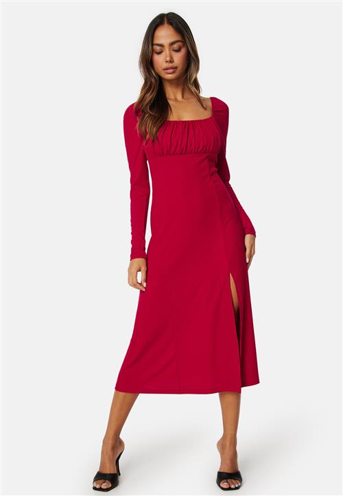 BUBBLEROOM Square Neck Midi Dress