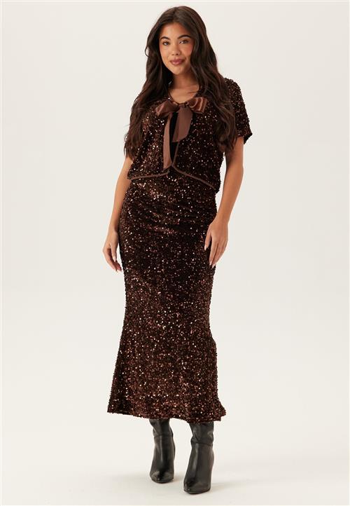 VILA Vibelieve Hw Ankle Sequins Ski