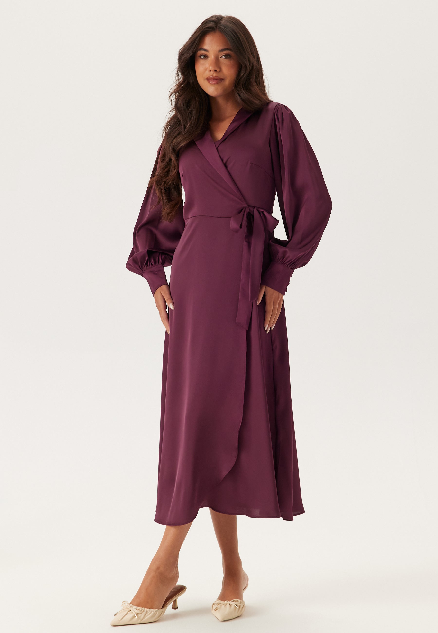 VILA Vienna Ravenna L/S Ankle Wrap Dress