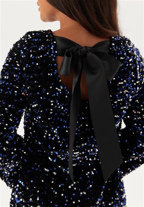 Pieces Pckam Ls Deep Back Bow Dress