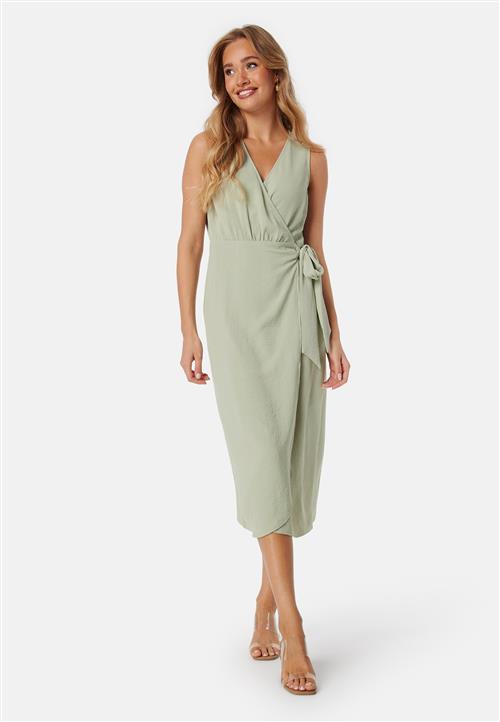 BUBBLEROOM Sleeveless Wrap Dress