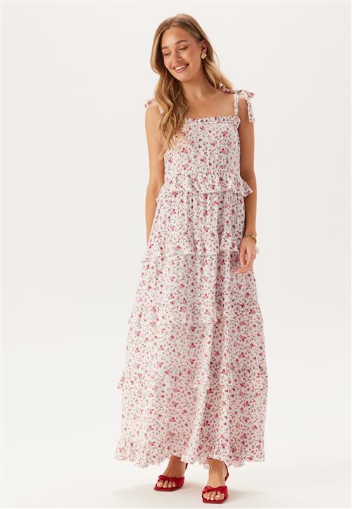 BUBBLEROOM Frill Maxi Viscose Dress