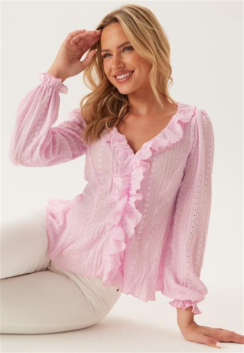 BUBBLEROOM Broderie Anglaise Frill Blouse