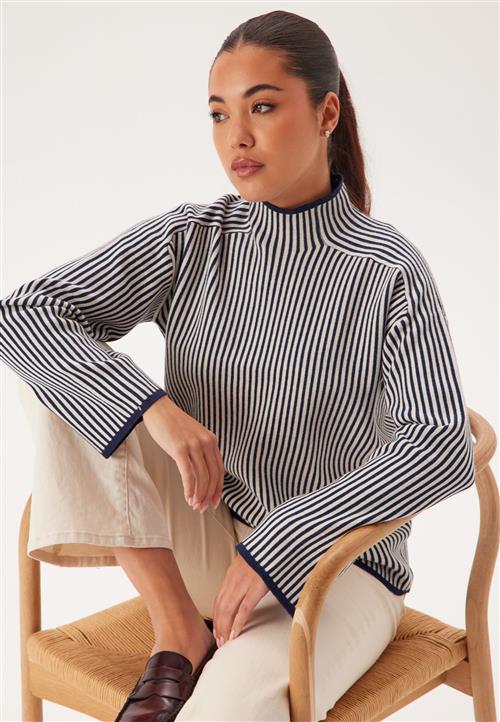 VERO MODA Vmgold Ls Highneck Pinstripe