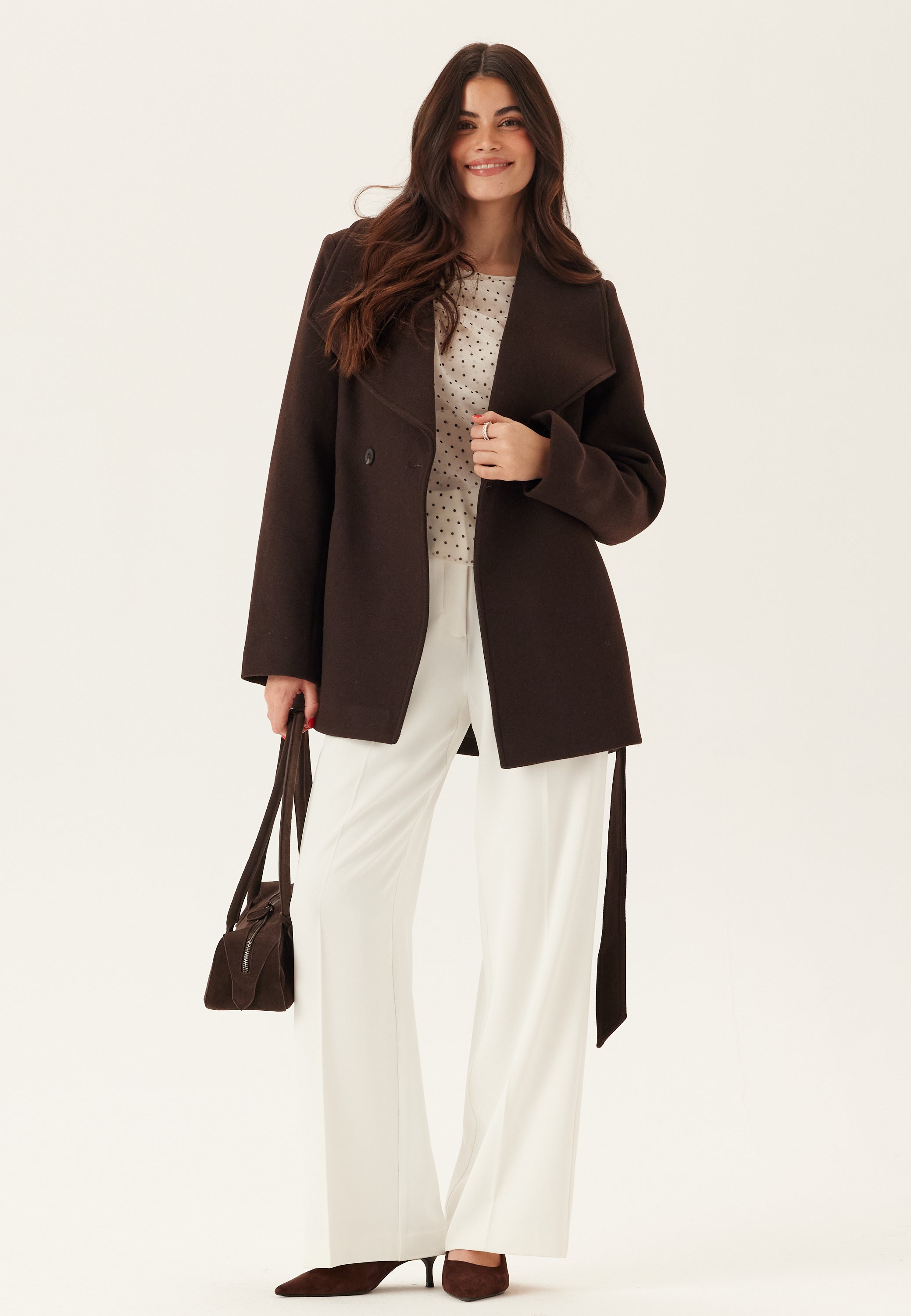 BUBBLEROOM Short Wool Blend Coat