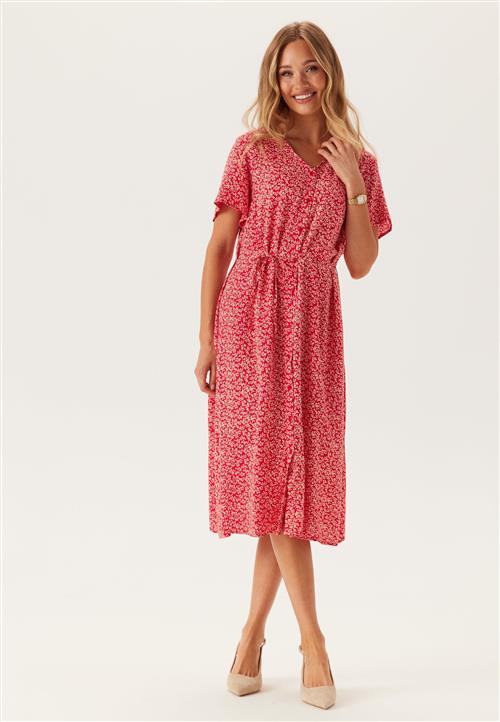 Pieces Pcnya Ss V-neck Midi Dress