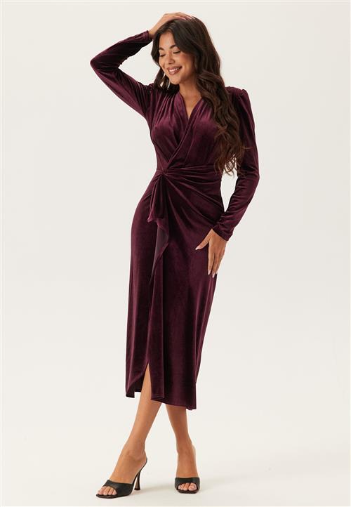 Chiara Forthi Overlap Velvet Dress