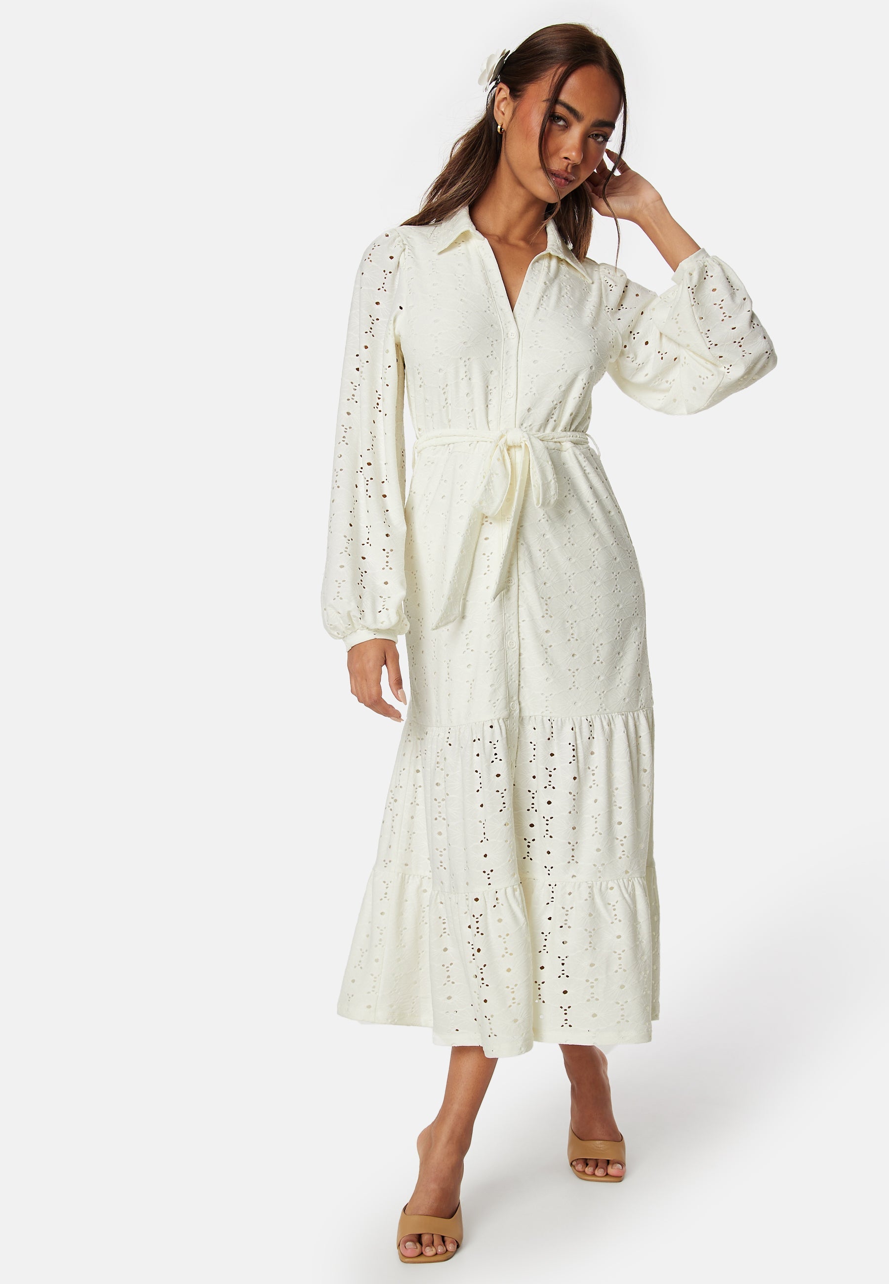 Happy Holly Floral Long Sleeve Dress