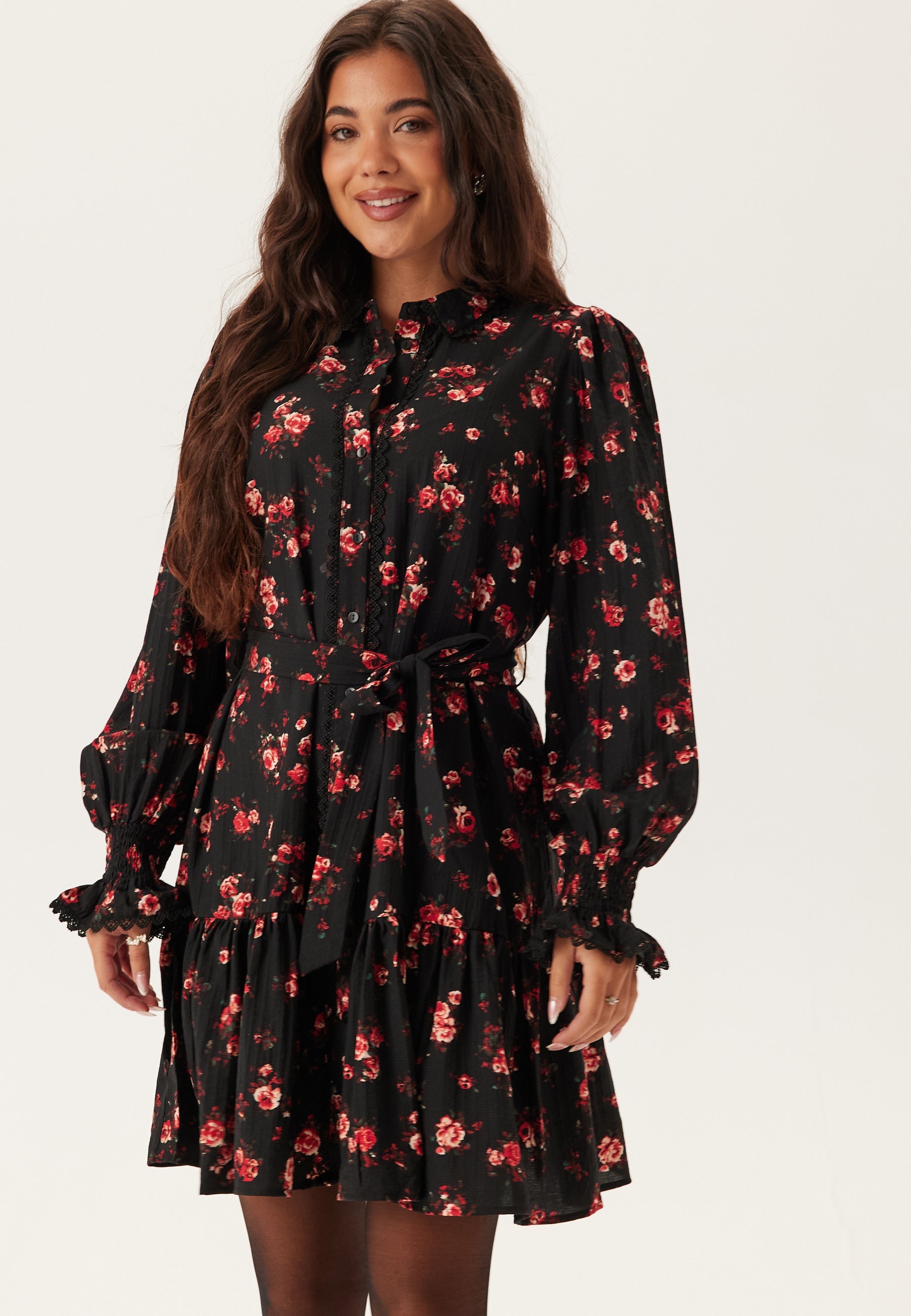 VILA Viclo Rose Ls Shirt Dress