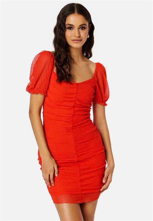 BUBBLEROOM Zia pleated mesh dress