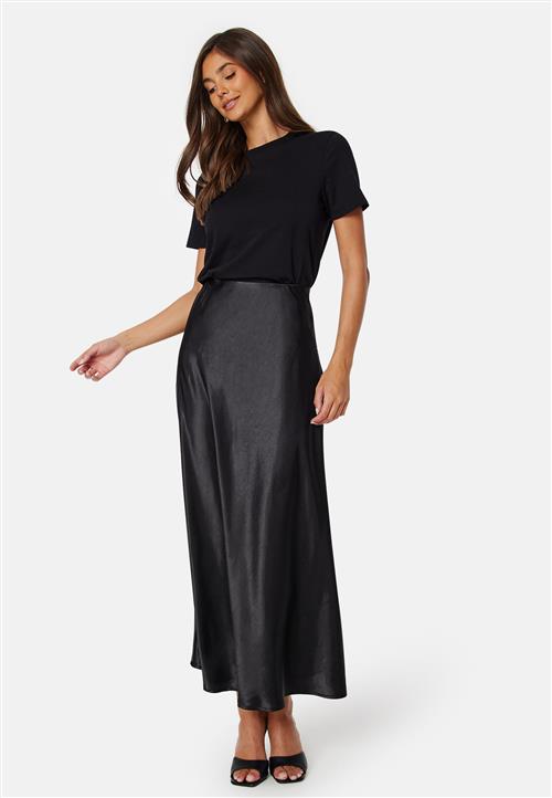 BUBBLEROOM Satin Maxi Skirt