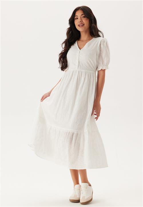 Happy Holly Broderie Anglaise V-Neck Dress