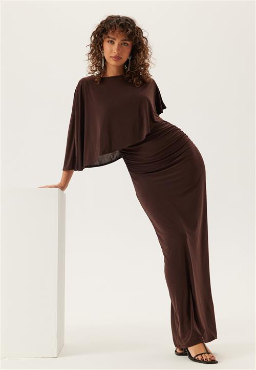 Bubbleroom Occasion Cape Soft Maxi Dress