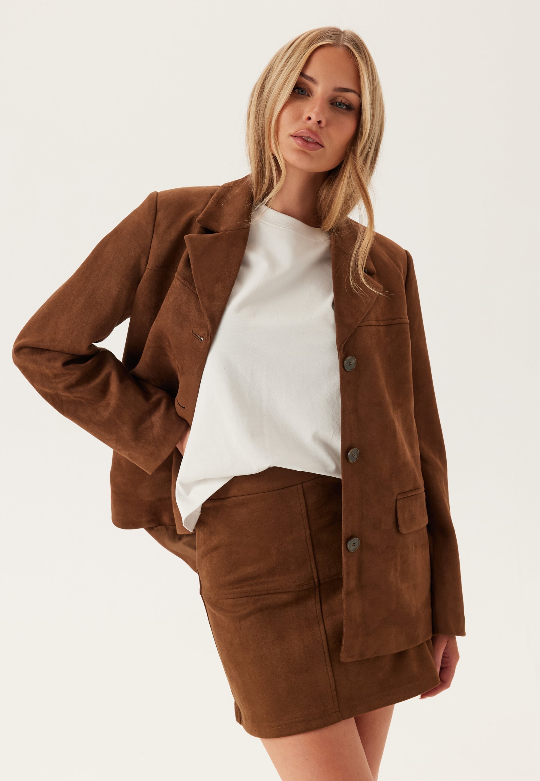 Pieces Pcrakel Brushed Hw Mini Skirt