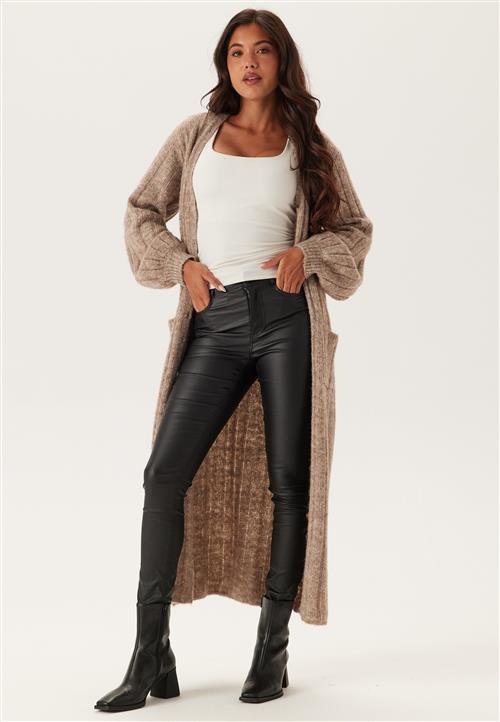 BUBBLEROOM High Waist Slim Coated Jeans