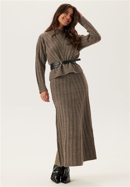 VILA Virelli Ankle Cable Knit Skirt