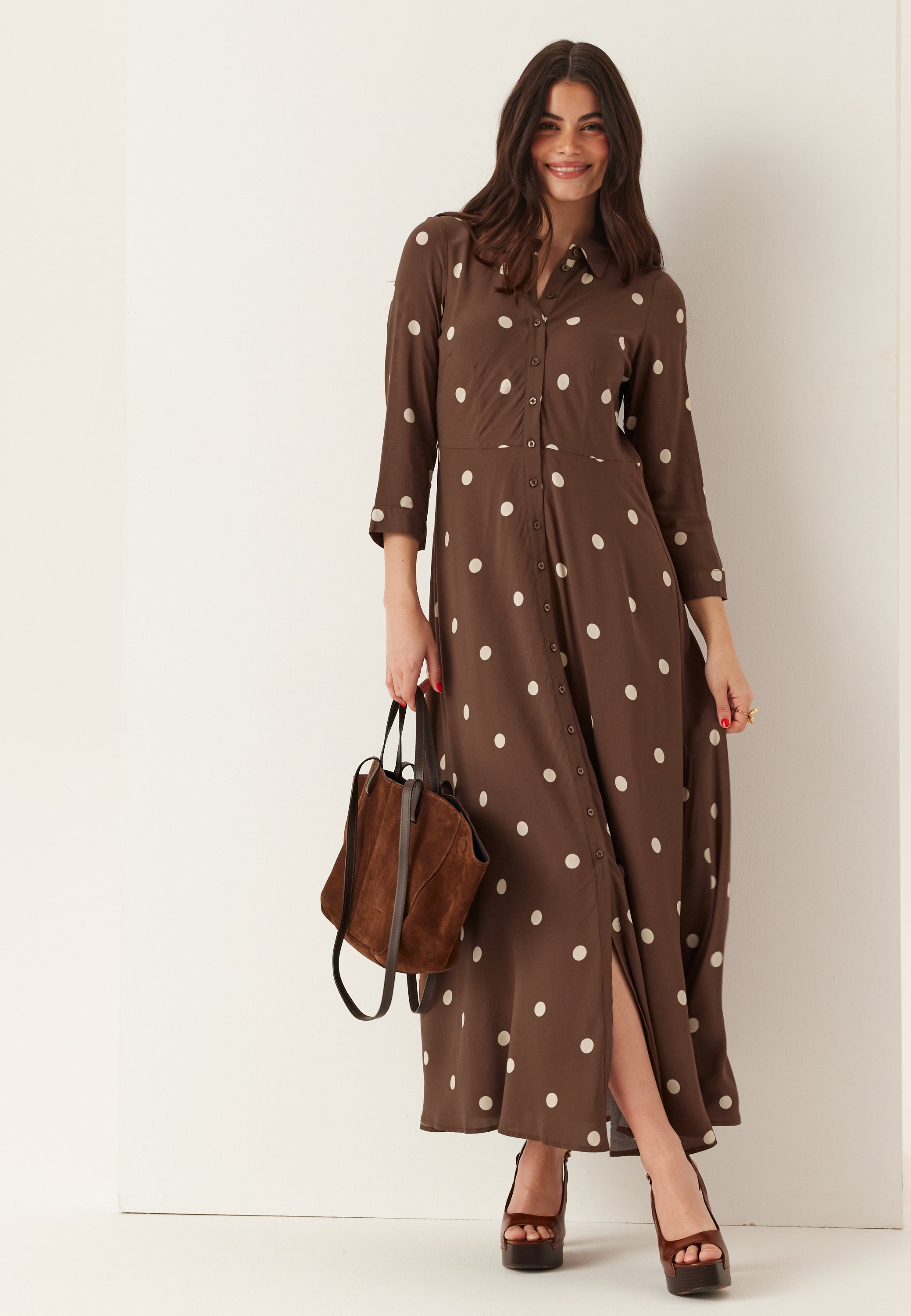 YAS Yassavanna Long Shirt Dress