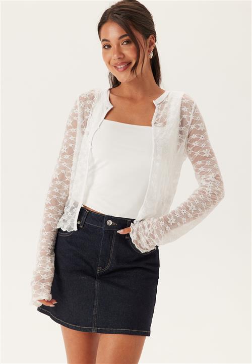 BUBBLEROOM Button Lace Cardigan