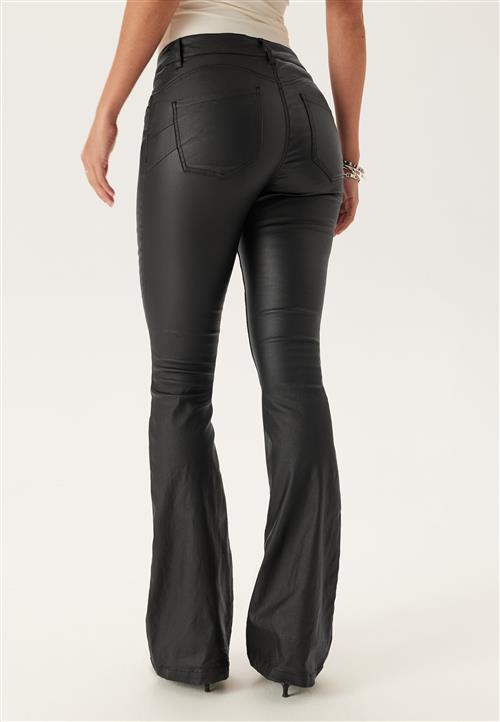 BUBBLEROOM Low Waist Push-up Coated Jeans