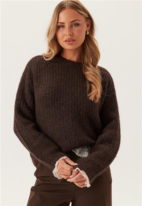 Se Pieces Pccleo Ls O-neck Chunky Knit hos Bubbleroom