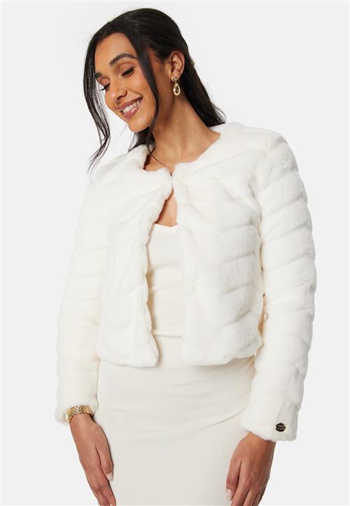 Chiara Forthi Short Party Faux Fur Jacket