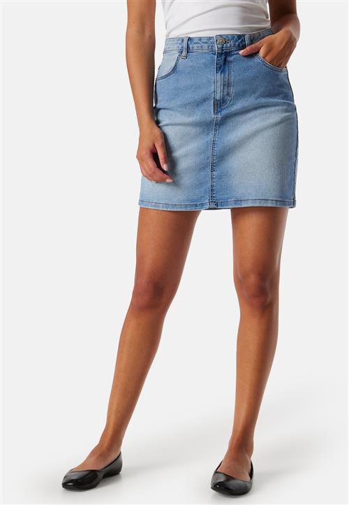 Pieces Pcpeggy HW Denim Skirt