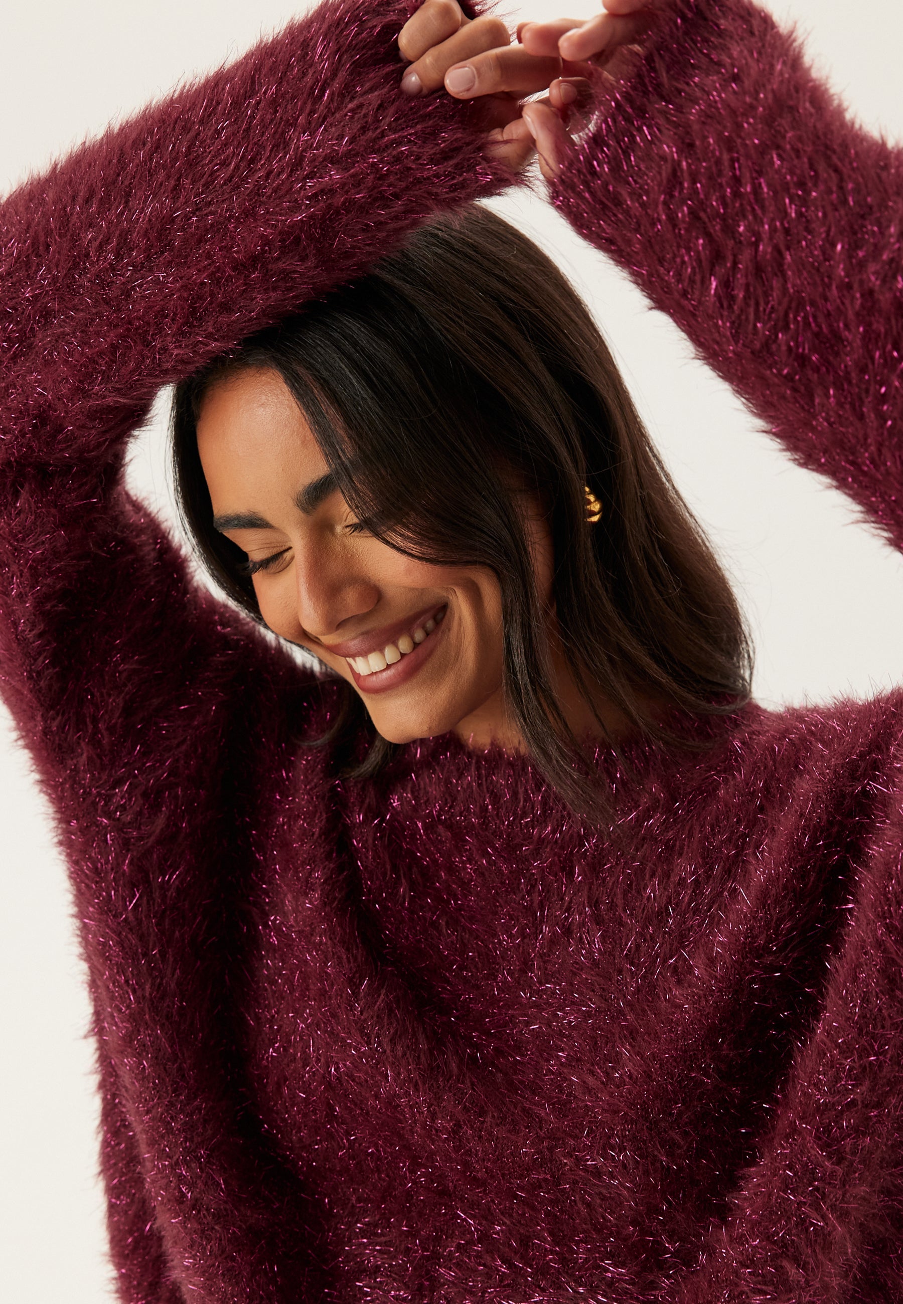 Pieces Pcmie Ls O-neck Knit