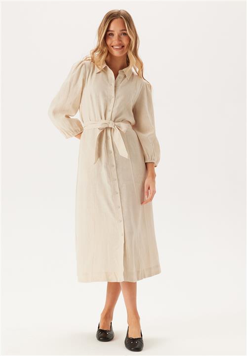 YAS Yasflaxy 3/4 LINEN SHIRT DRESS