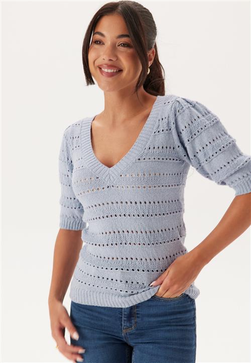 Happy Holly Short Sleeve Knit Sweater